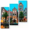 Модульная картина Амстердам каким мы его знаем 60x64