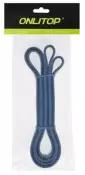 Эспандер ленточный, многофункциональный, 208 х 3,2 х 0,45 см, 15-40 кг, цвет синий-чёрный