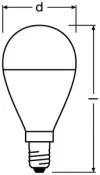 LEDVANCE Лампа светодиодная LED Value LVCLP75 10SW/840 230В E14 10х1 RU OSRAM 4058075579743