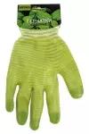 Перчатки текстильные, с PVC пропиткой, зелёные, Greengo