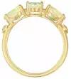 Серебряное кольцо с натуральным опалом (1 класс) - коллекция Сансара / покрытие Желтое Золото