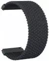 Ремешок нейлоновый GSMIN Braid 20 для Samsung Galaxy Watch Active / Active 2 (125 мм) (Черный)