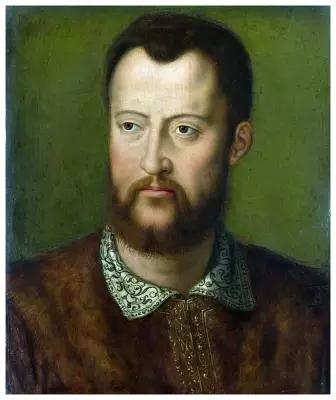 Картина (репродукция) "Козимо I де Медичи, великий герцог Тосканский", Бронзино, Анджело", печать на холсте