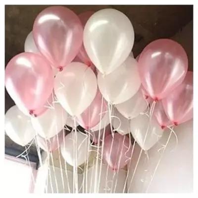 ВесЛандия Шары с гелием под потолок perl White & perl Pink 21 шар