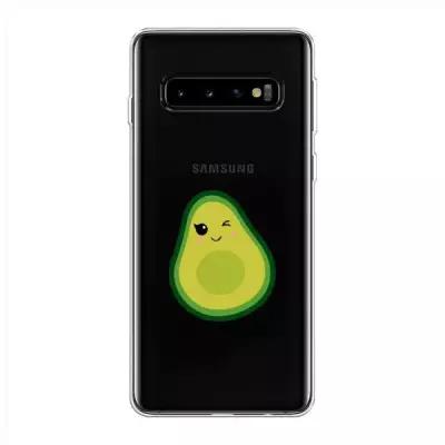 Силиконовый чехол "Маленький авокадо" на Samsung Galaxy S10 + / Самсунг Галакси S10 Плюс