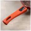 Сковорода кованая Magistro Terra, d=22 см, съёмная ручка, индукция, антипригарное покрытие, цвет оранжевый