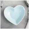Салатник керамический Доляна «Сердце», d=11,5 см, цвет голубой