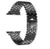 Металлический ремешок для Apple Watch 38/40 mm, дизайн соты (черный)
