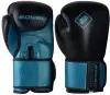 Перчатки боксерские BoyBo Existe BBG300, натуральная кожа, черный-голубой, 14 Oz