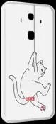 Чехол MyPads котяра-на-веревке для Huawei Mate 10 Pro задняя-панель-накладка-бампер