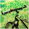 Громкий механический велосипедный звонок I Love My Bike, зеленый