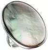 Кольцо 1436930249 из серебра 925 пробы с перламутром Balex, размер 17.5