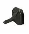 Черная сумка - мессенджер из мягкой телячьей кожи Bufalo SMJ-01big