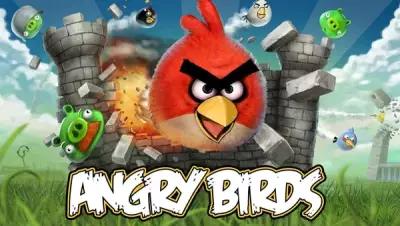 Постер на экокоже 30x40 LinxOne "Angry birds, игра, полёт" интерьер для дома / декор на стену / дизайн