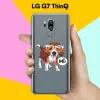 Силиконовый чехол на LG G7 ThinQ Hello Бигль / для ЛДжи Джи 7 СинКу