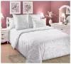 Постельное Белье 2-спальное с европростыней Перкаль «Атмосфера 1 розовый с белым 3250ПН» (цветы, клетка)
