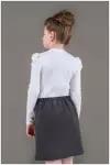 Школьная юбка Инфанта, размер 146/72, серый
