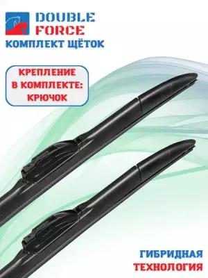 Щетки стеклоочистителя Double Force для Ravon Nexia R3 2015 - 2020 (комплект 450/450 мм. Крючок)