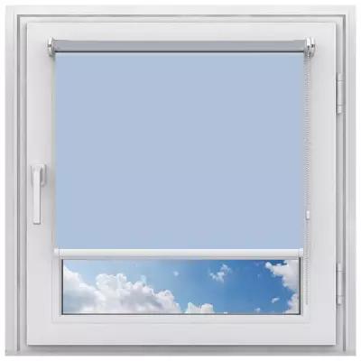 Рулонная штора на окно мини Эко (голубой, 60, 180)
