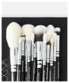 Набор 15 кистей в косметичке ZOEVA LUXE Complete set 15 makeup brush set+clutch черный