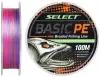 Шнур Select Basic PE 4x 100m (мультиколор) 0.16mm 18LB/8.3kg