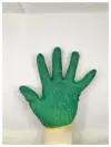 Перчатки ХБ 13 класс с двойным латексным покрытием зелёные (2- ой облив) (100шт/упк)