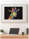 Картина по номерам Paintboy на подрамнике Радужный жираф 40х50 GX26194
