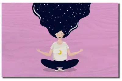 Картина интерьерная на дереве интерьер спортзал фитнес мотивация медитация йога - 5822