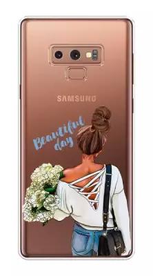 Силиконовый чехол на Samsung Galaxy Note 9 / Самсунг Галакси Нот 9 Beautiful day vector, прозрачный