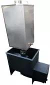 Банная Печь с горловиной 25К (кубов) + бак 70 литров / железный очаг /