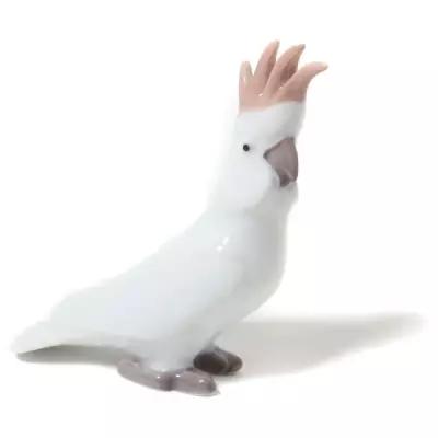 Фарфоровая фигура "Белый королевский попугай какаду" Bing & Grondahl
