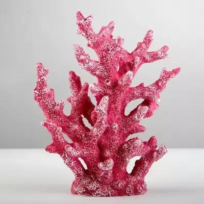 Интерьерный сувенир "Коралл" 24*19см розовый