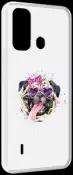 Чехол MyPads Веселая собака для ITEL A49 / A58 / A58 Pro задняя-панель-накладка-бампер