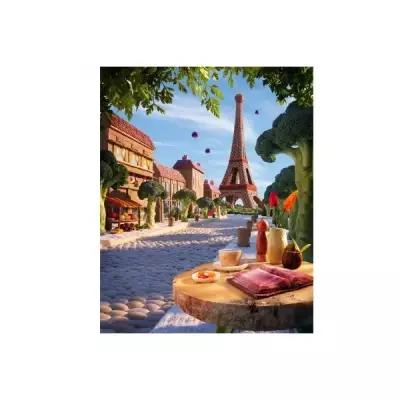 Картина по номерам Глазами художника "Париж" 40 × 50 cm на подрамнике (разноцветный)