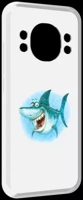 Чехол MyPads веселая акула для Doogee S98 / S98 Pro задняя-панель-накладка-бампер