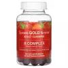 California Gold Nutrition, B Complex Gummies Natural Strawberry Flavor жевательные мармеладки со вкусом клубники, 45 шт