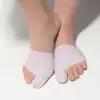 ONLITOP Корректоры-разделители для пальцев ног, на манжете, с защитой большого пальца, силиконовые, 11,5 × 9 см, пара, цвет белый