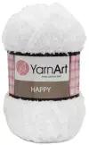 Пряжа для вязания YarnArt 'Happy' 100гр 175м (100% микрополиэстер) (770 белый), 4 мотка