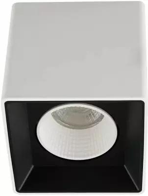 DK3080-WB+WH Светильник накладной IP 20, 10 Вт, GU5.3, LED, бело-черный/белый, пластик Denkirs