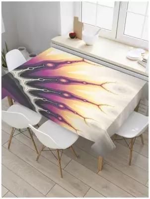 Скатерть прямоугольная JoyArty на кухонный стол "Иллюзионное сочетание" из оксфорда, 180x145 см