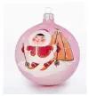Ёлочный шар Эллей арт. C2113, цвет розовый