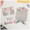 Приглашение на свадьбу в цветном конверте «Счастливый момент», с тиснением, серый