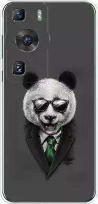 Силиконовый чехол "Панда love" на Huawei P60 Pro / Хуавей П60 Про