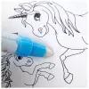 Книжка для рисования водой «Единороги», с маркером