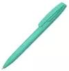 Шариковая ручка Coral Gum с прорезиненным soft-touch корпусом и клипом., бирюзовый