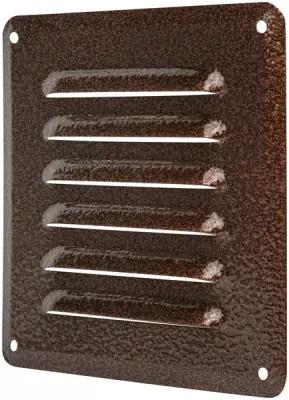 Решетка вентиляционная Ore GM1515B 150x150 мм металл цвет коричневый
