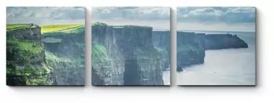 Модульная картина Двухсотметровые скалы Ирландии 110x37