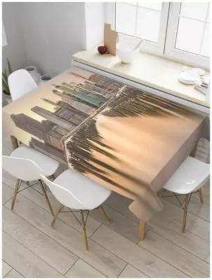 Скатерть прямоугольная JoyArty на кухонный стол "Центральная река" из оксфорда, 120x145 см