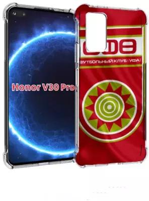 Чехол задняя-панель-накладка-бампер MyPads фк уфа для Huawei Honor V30 Pro/View 30 Pro (OXF-AN10)/V30/Nova 6/Nova 6 5G противоударный