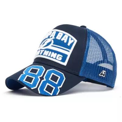 Бейсболка Atributika & Club NHL Tampa Bay Lightning № 88 31333 размер 55-58, синий/голубой